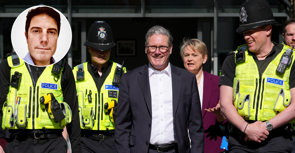 Alex Story (left), Keir Starmer (right)