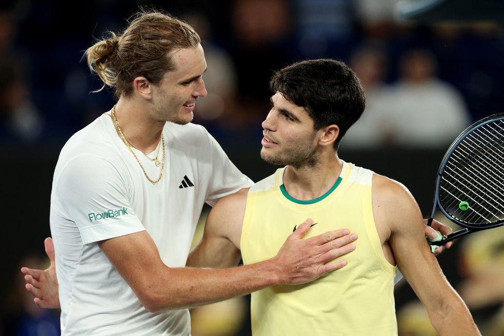 Alexander Zverev and Carlos Alcaraz