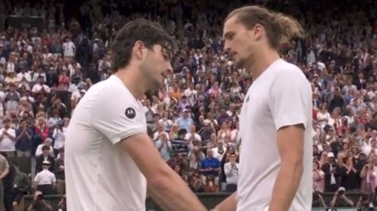 Alexander Zverev and Taylor Fritz spoke at the net for a long time