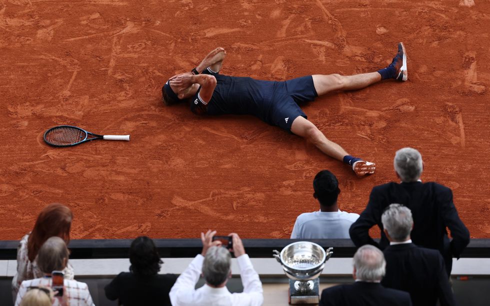 Alexander Zverev broke down in tears after winning the French Open