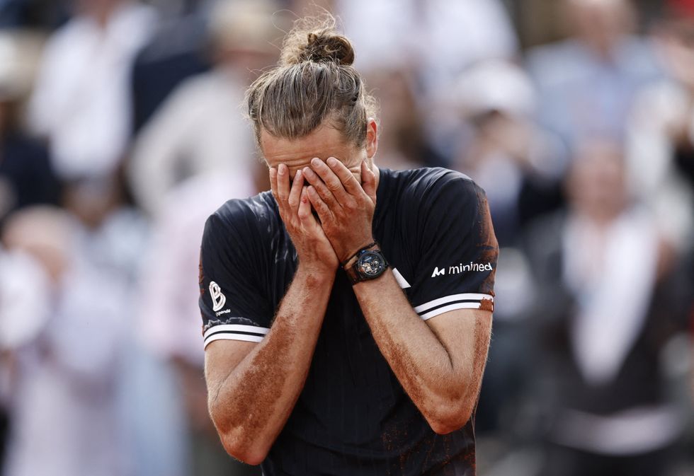 Alexander Zverev was overcome with emotions after winning the French Open