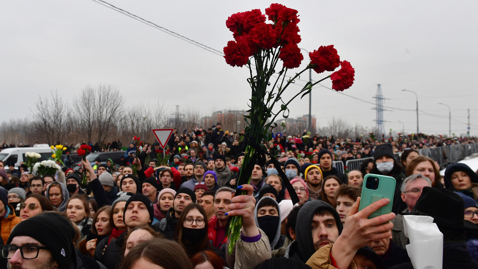 Pohřeb Alexejského Navalny