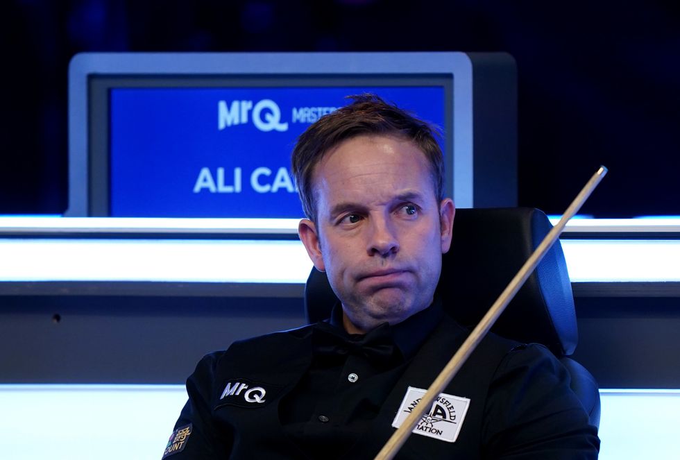 Ali Carter has not seen eye-to-eye with Ronnie O'Sullivan for years