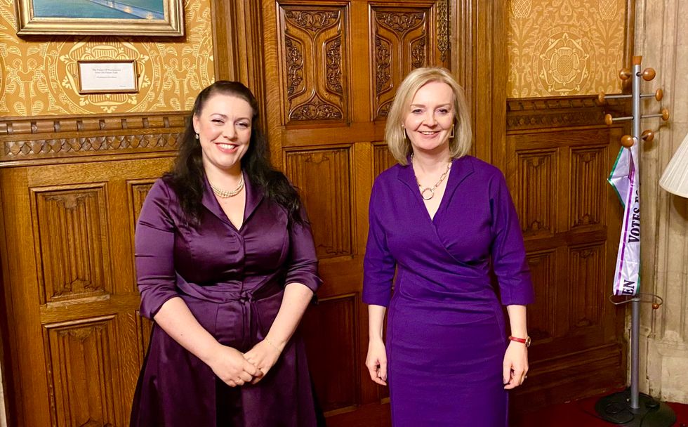 Alicia Kearns MP (right) with Foreign Secretary Liz Truss.