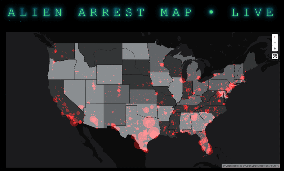 Alien heat map