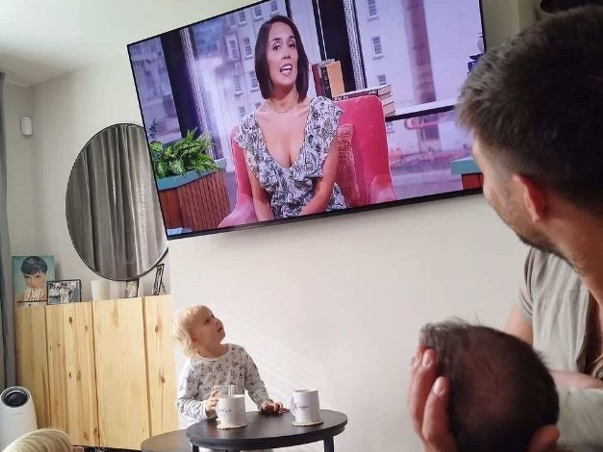 Aljaz Skorjanec and baby Lyra