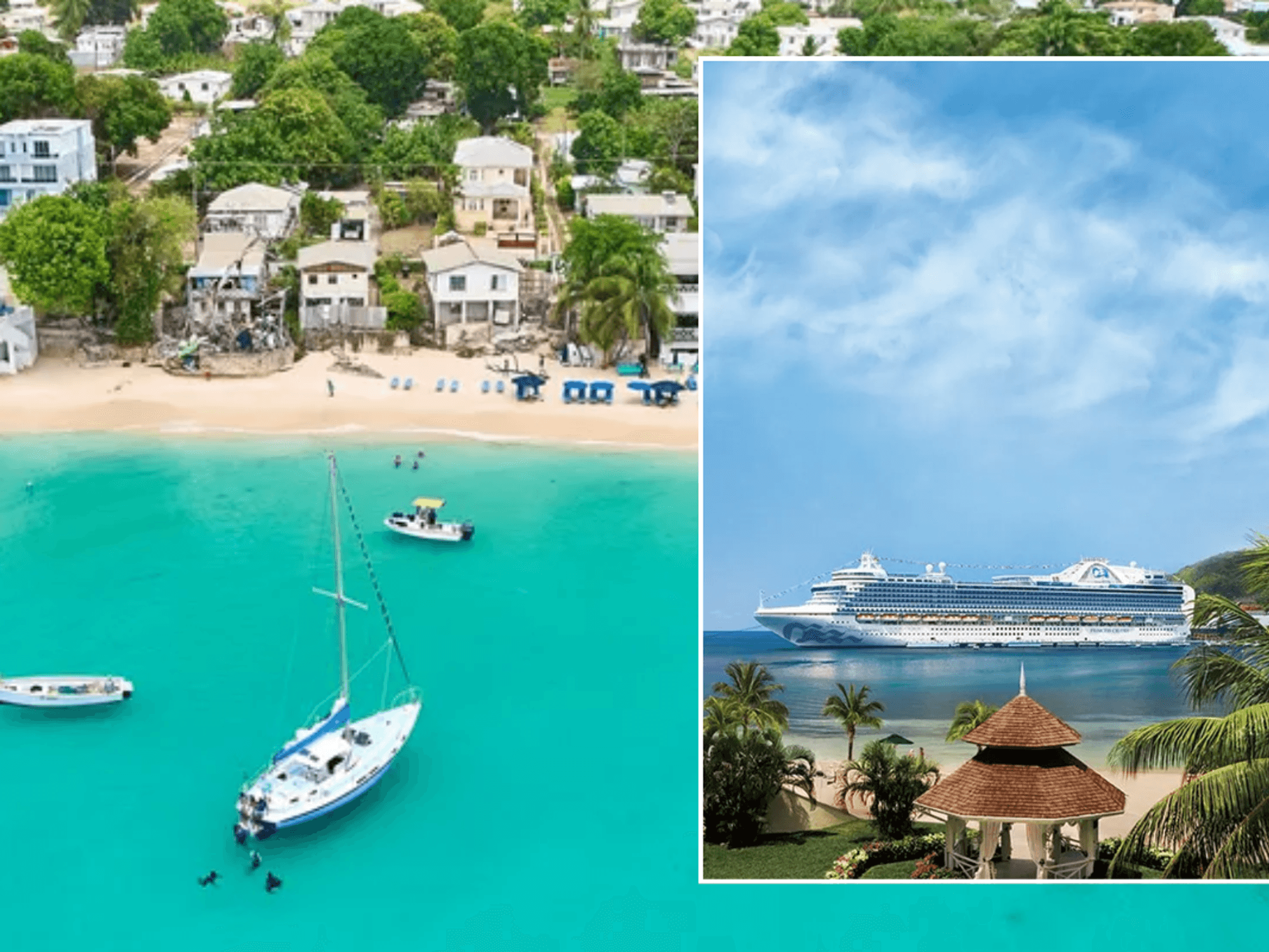 Alleynes Bay, Barbados / Crown Princess in the Caribbean