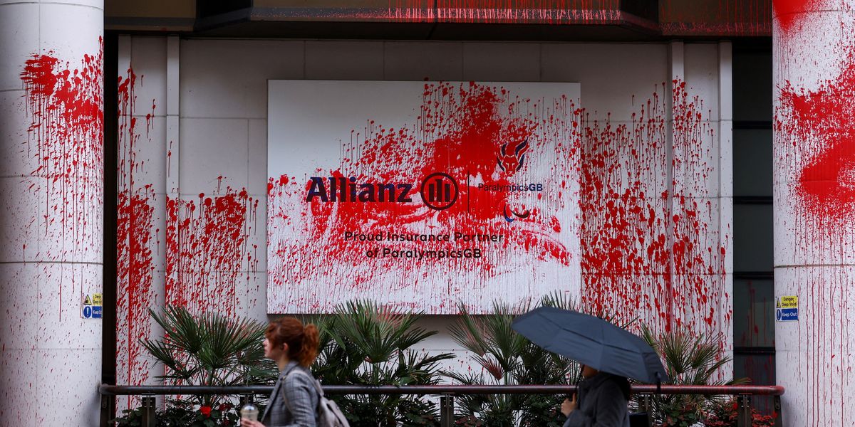 NextImg:Palestine activists deface TEN buildings as offices vandalised with red paint