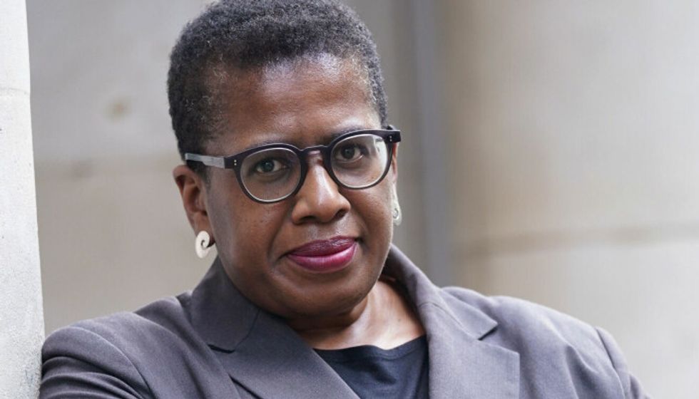 Allison Bailey outside the Central London Employment Tribunal in October 2021