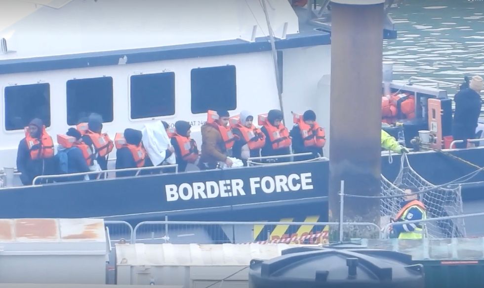 Almost 500 migrants were taken to Dover on Wednesday
