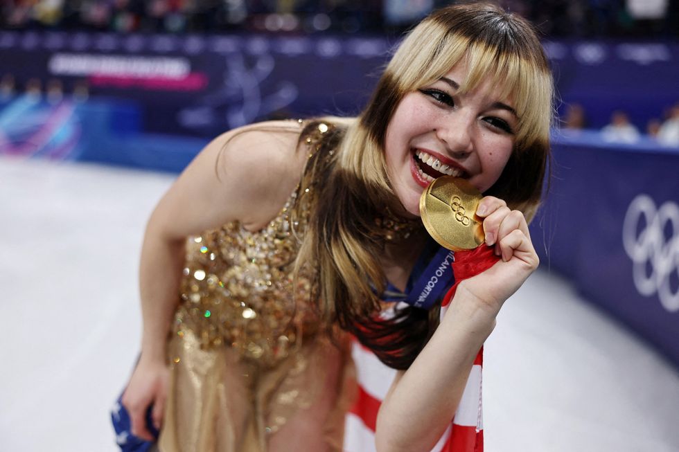 Alysa Liu celebrated a little too hard after winning gold at the Winter Olympics