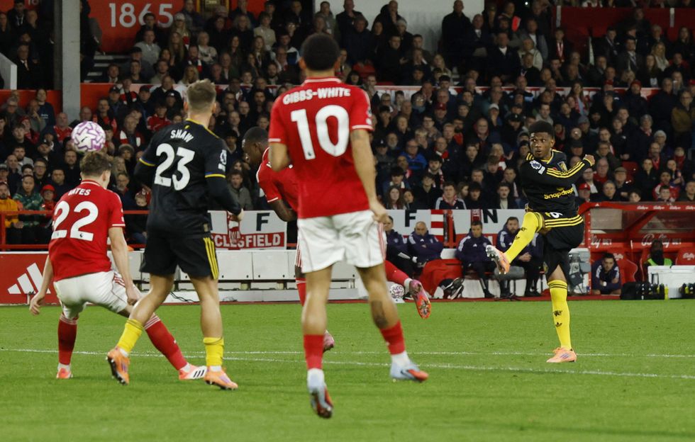 Amad Diallo scored a late equaliser for Manchester United against Nottingham Forest on Saturday