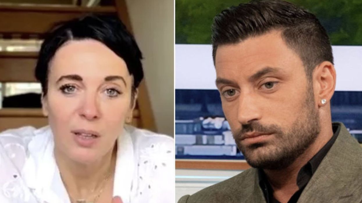 Amanda Abbington and Giovanni Pernice