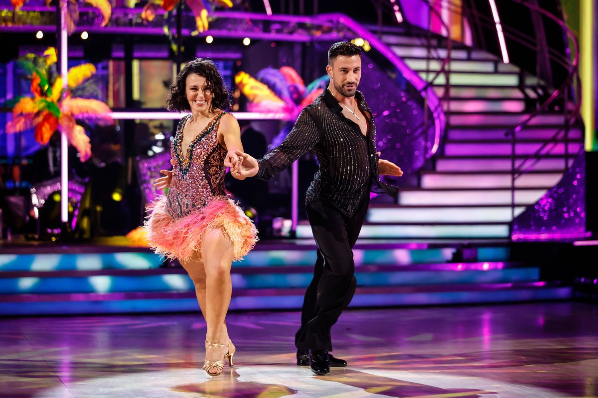 Amanda Abbington and Giovanni Pernice