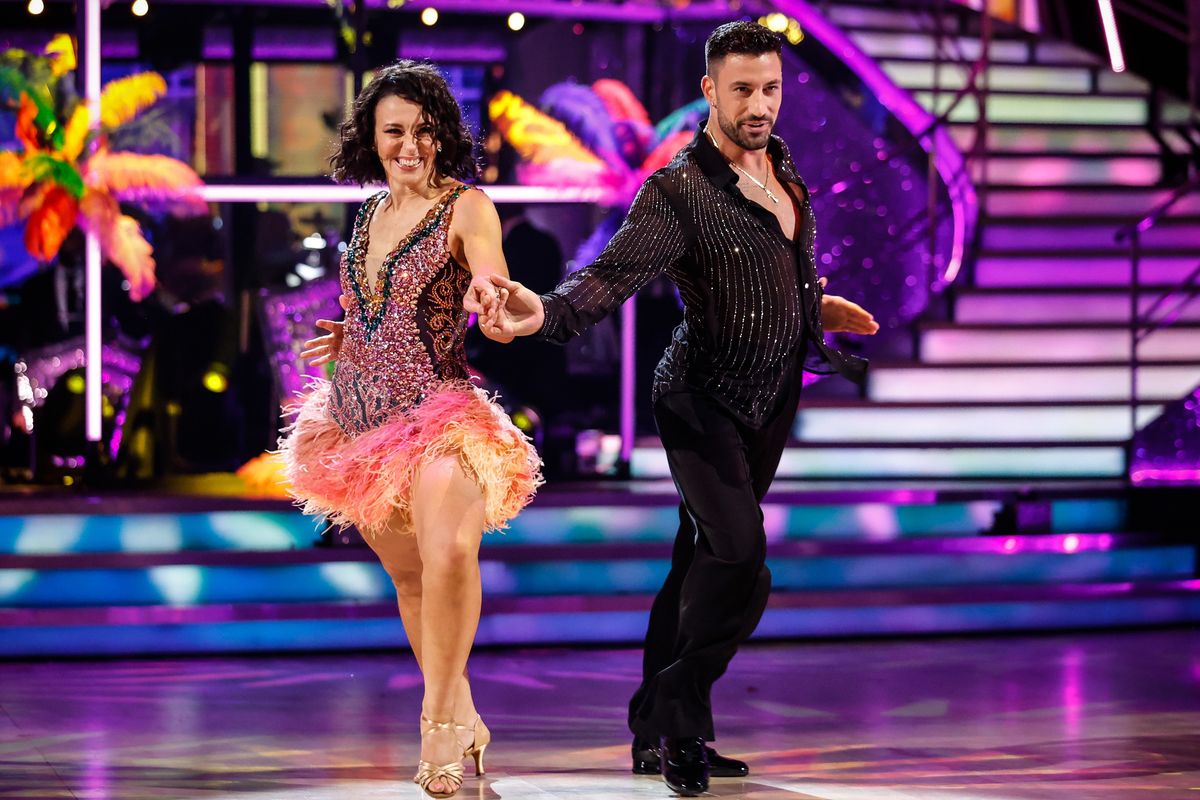 Amanda Abbington and Giovanni Pernice