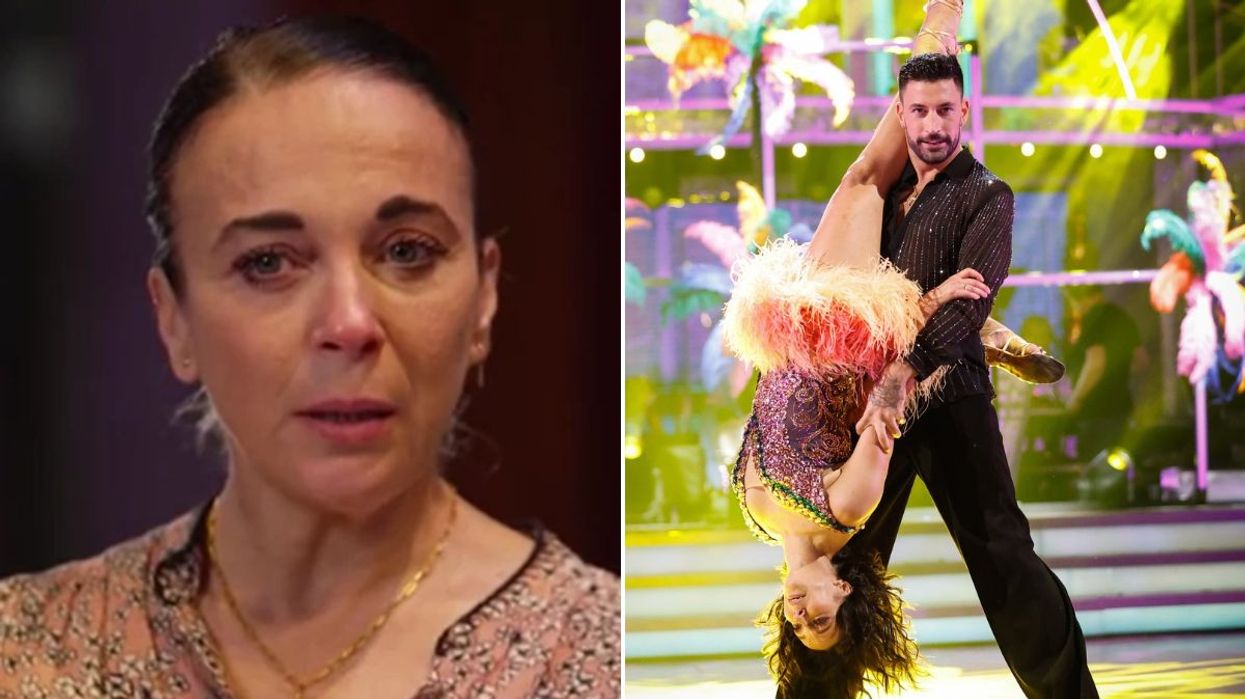 Amanda Abbington and Giovanni Pernice