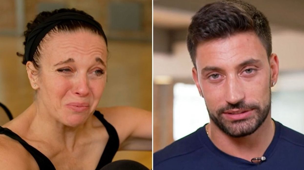 Amanda Abbington and Giovanni Pernice