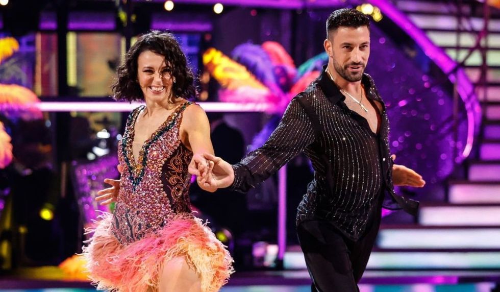 Amanda Abbington and Giovanni Pernice