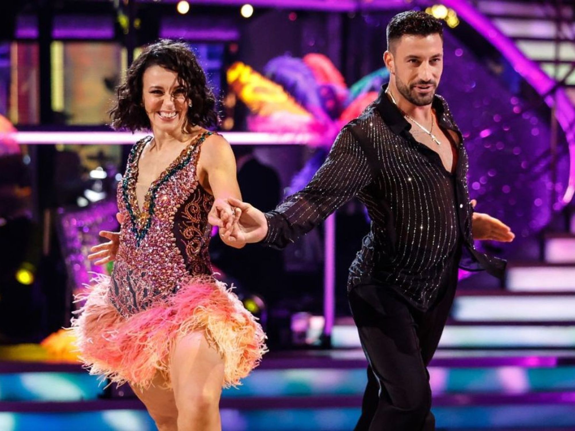 Amanda Abbington and Giovanni Pernice