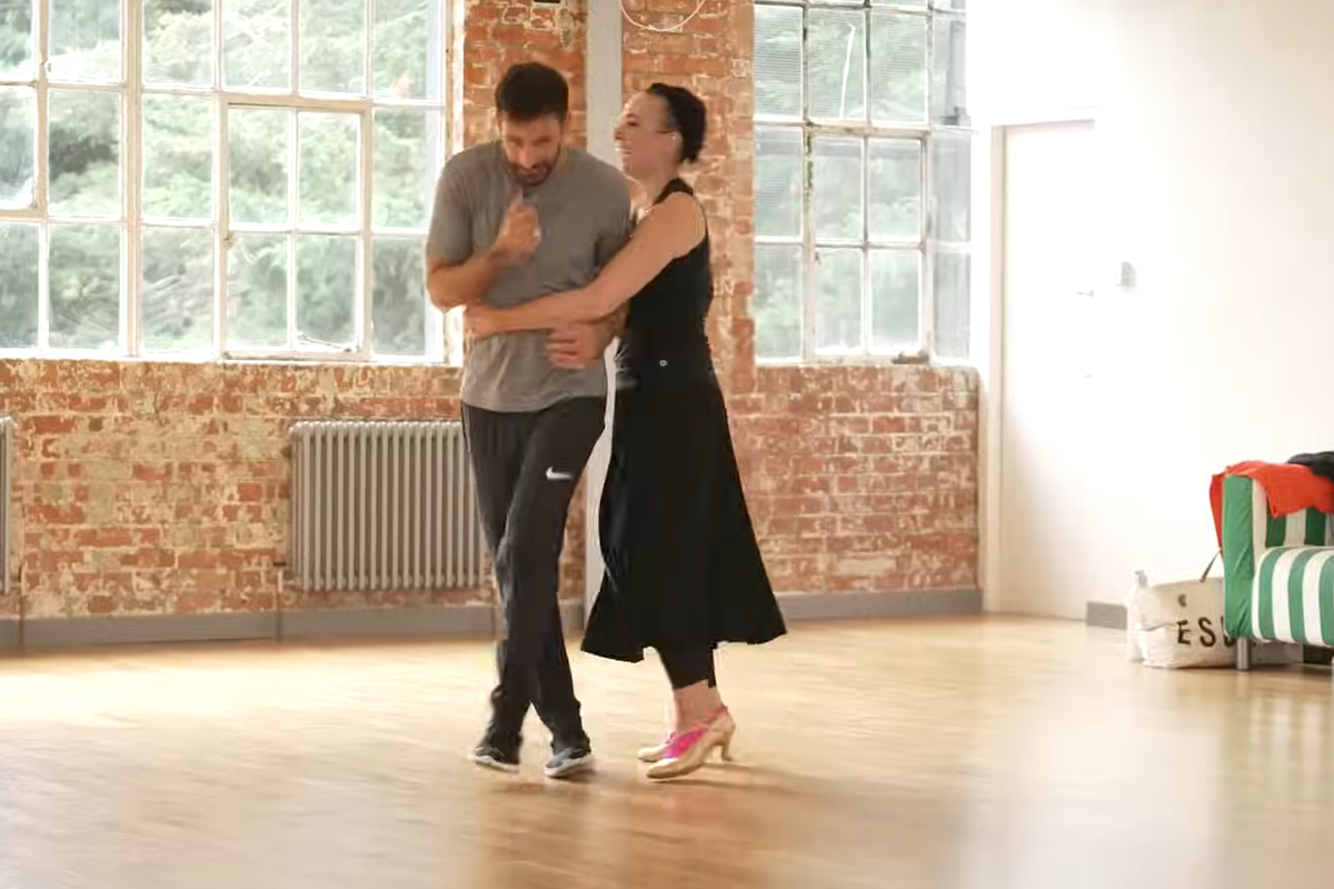 Amanda Abbington and Giovanni Pernice