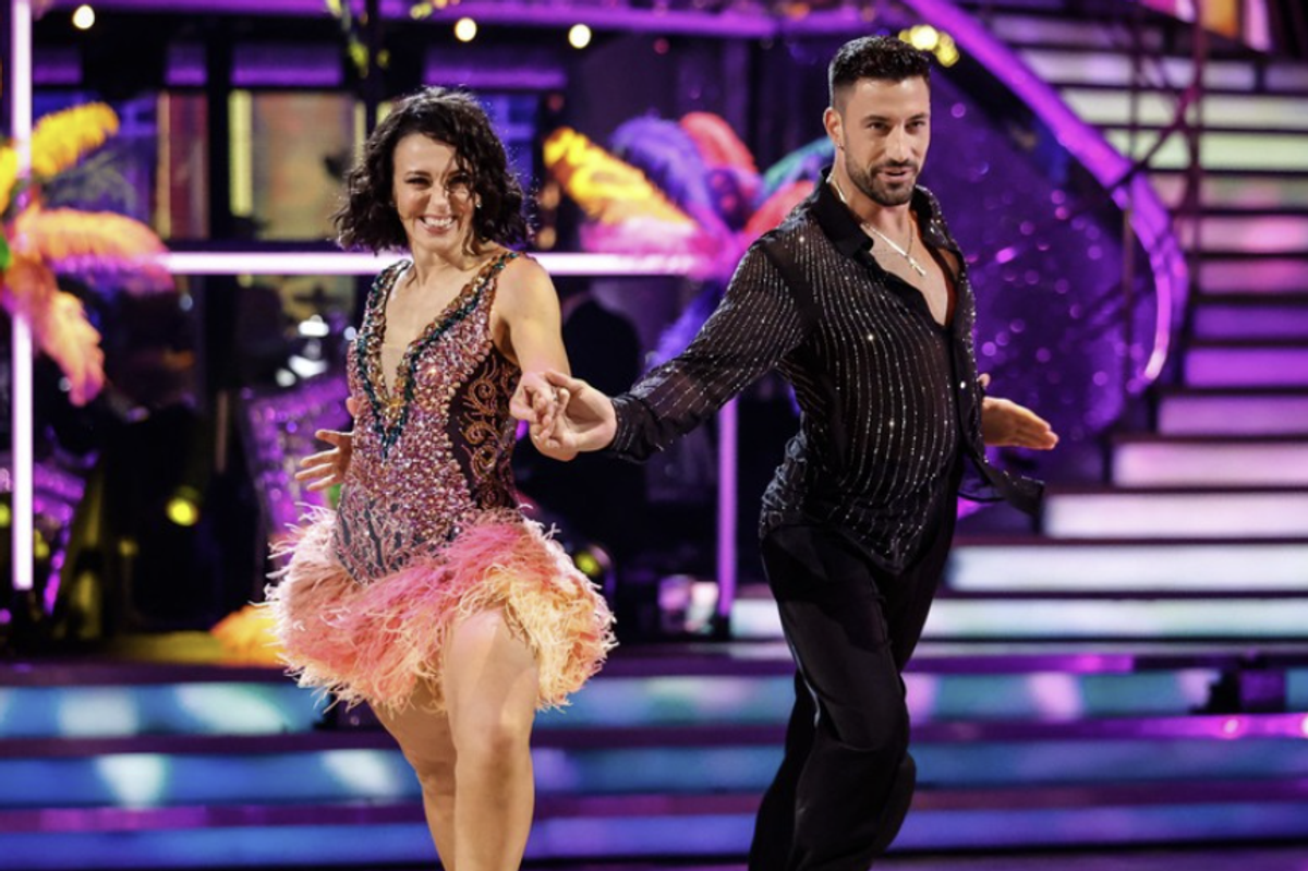 Amanda Abbington and Giovanni Pernice