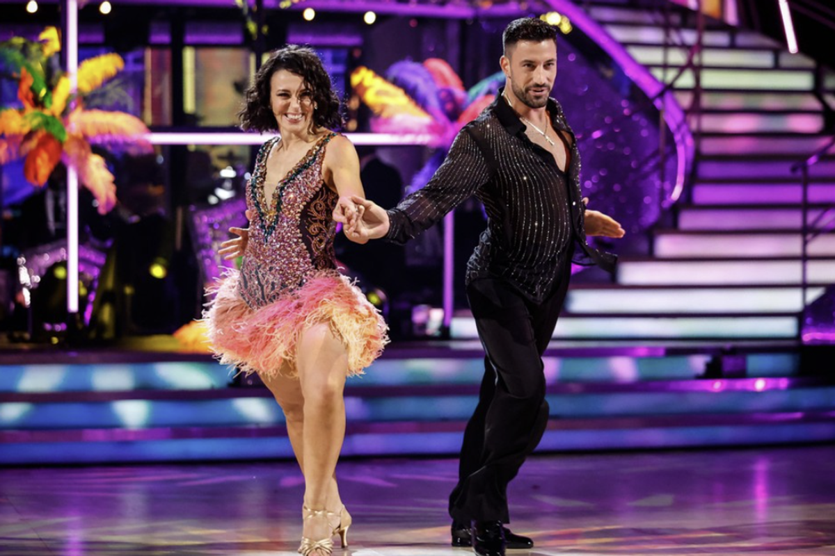 Amanda Abbington and Giovanni Pernice