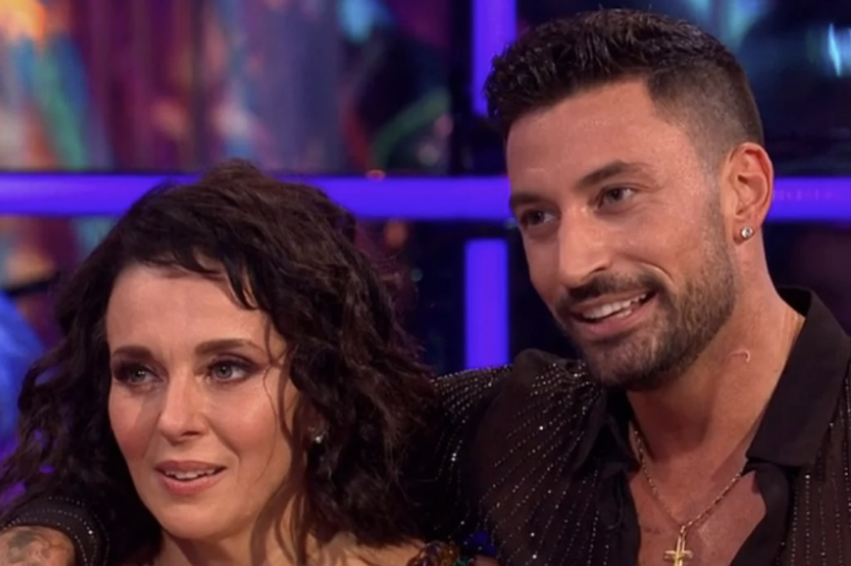 Amanda Abbington and Giovanni Pernice