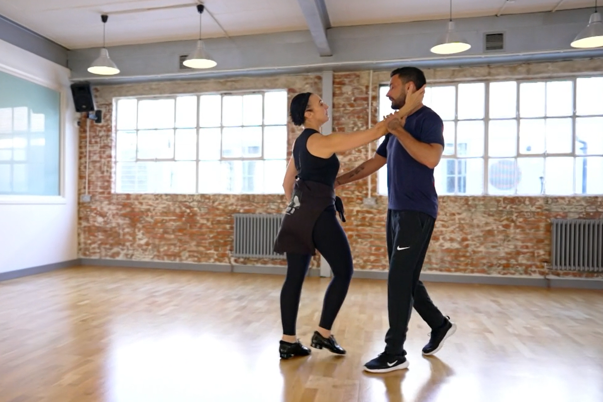 Amanda Abbington and Giovanni Pernice