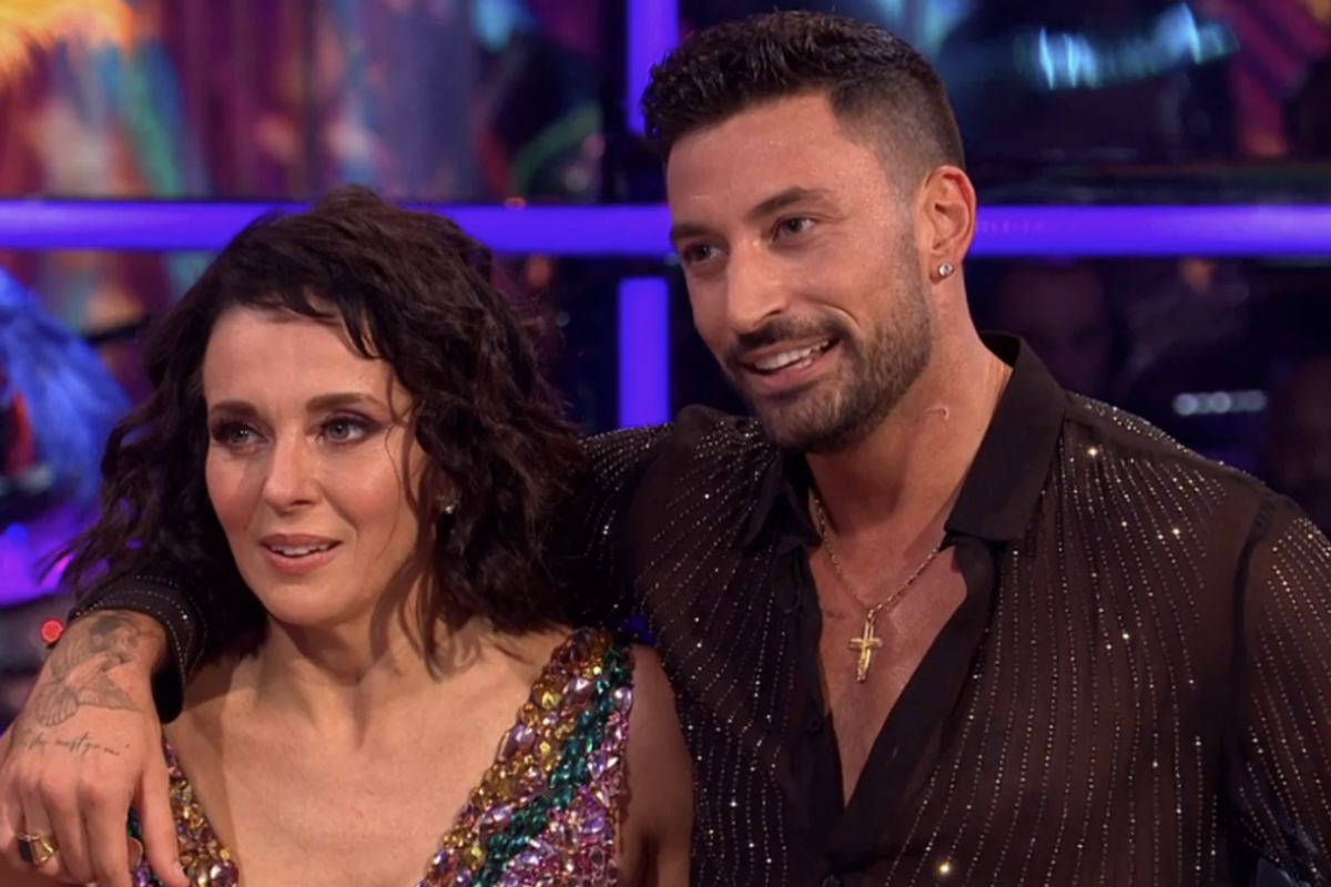 Amanda Abbington and Giovanni Pernice