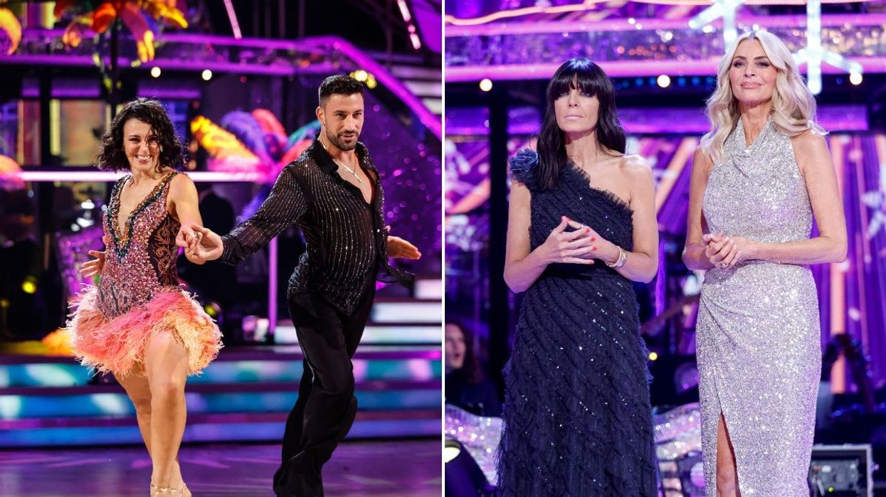 Amanda Abbington, Giovanni Penice, Claudia Winkleman and Tess Daly