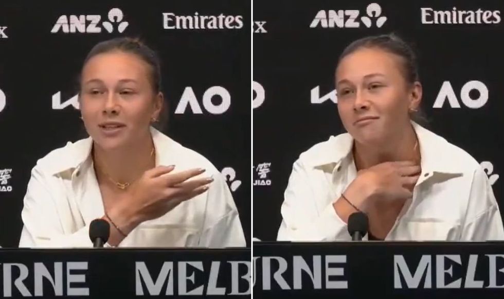 Amanda Anisimova snapped back at a reporter after questions on American politics