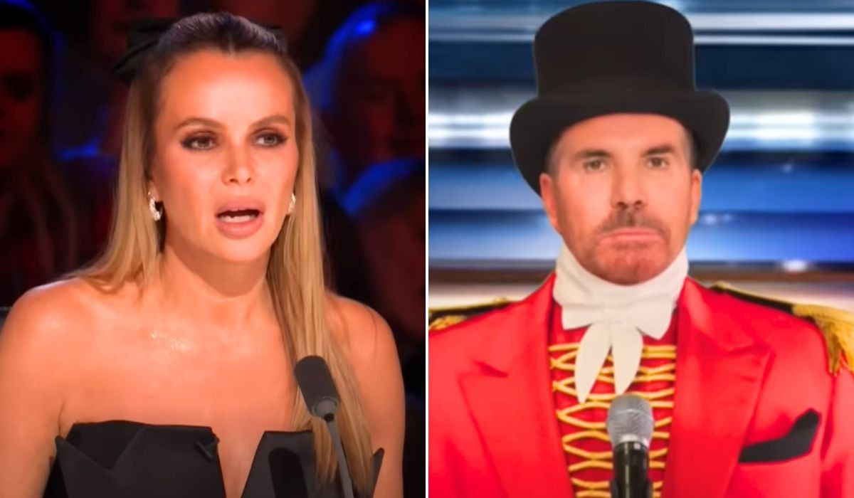 Amanda Holden and AI Simon Cowell