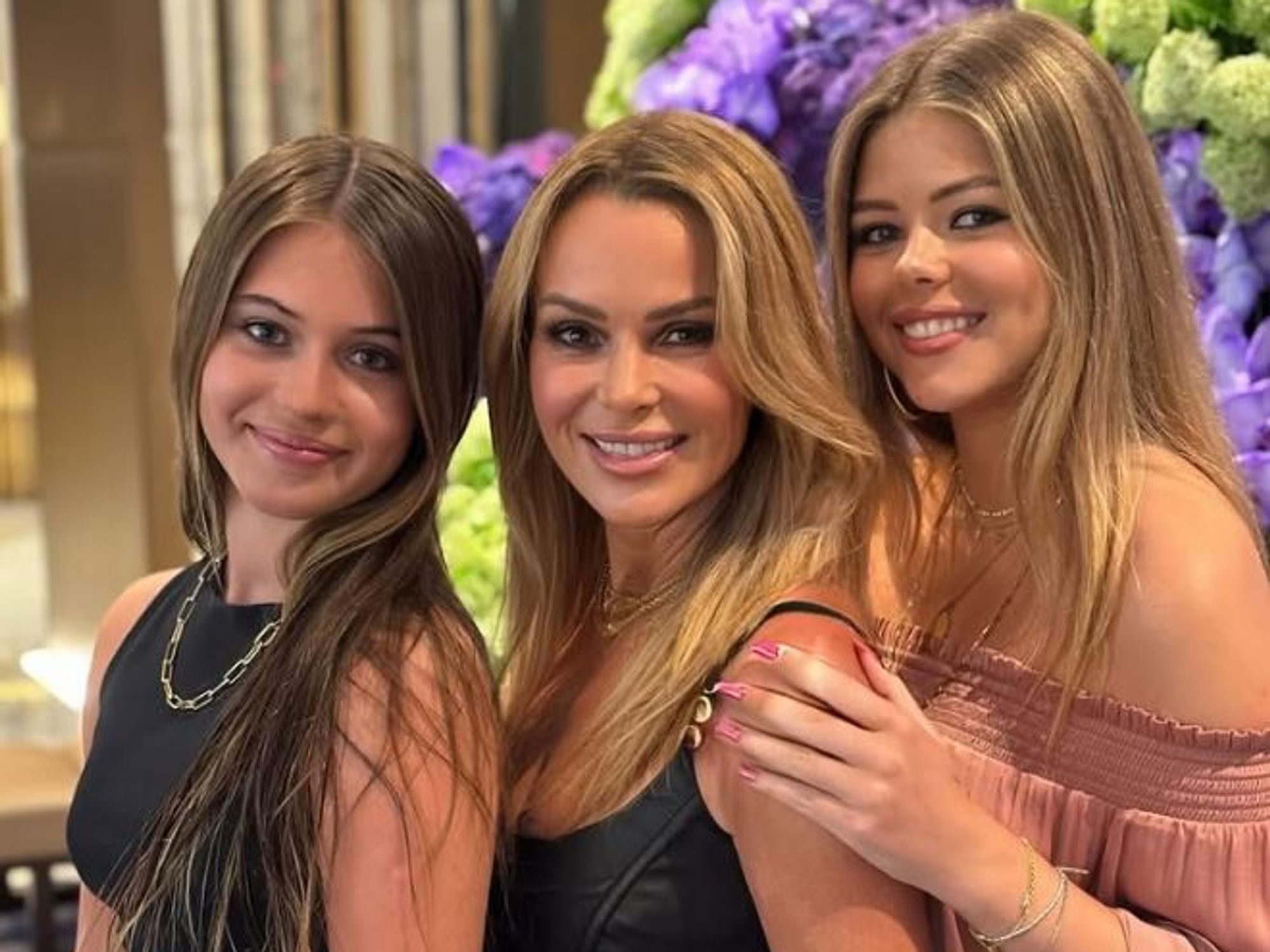 Amanda Holden and her two daughters