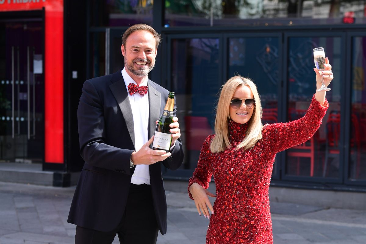 Amanda Holden and Jamie Theakston