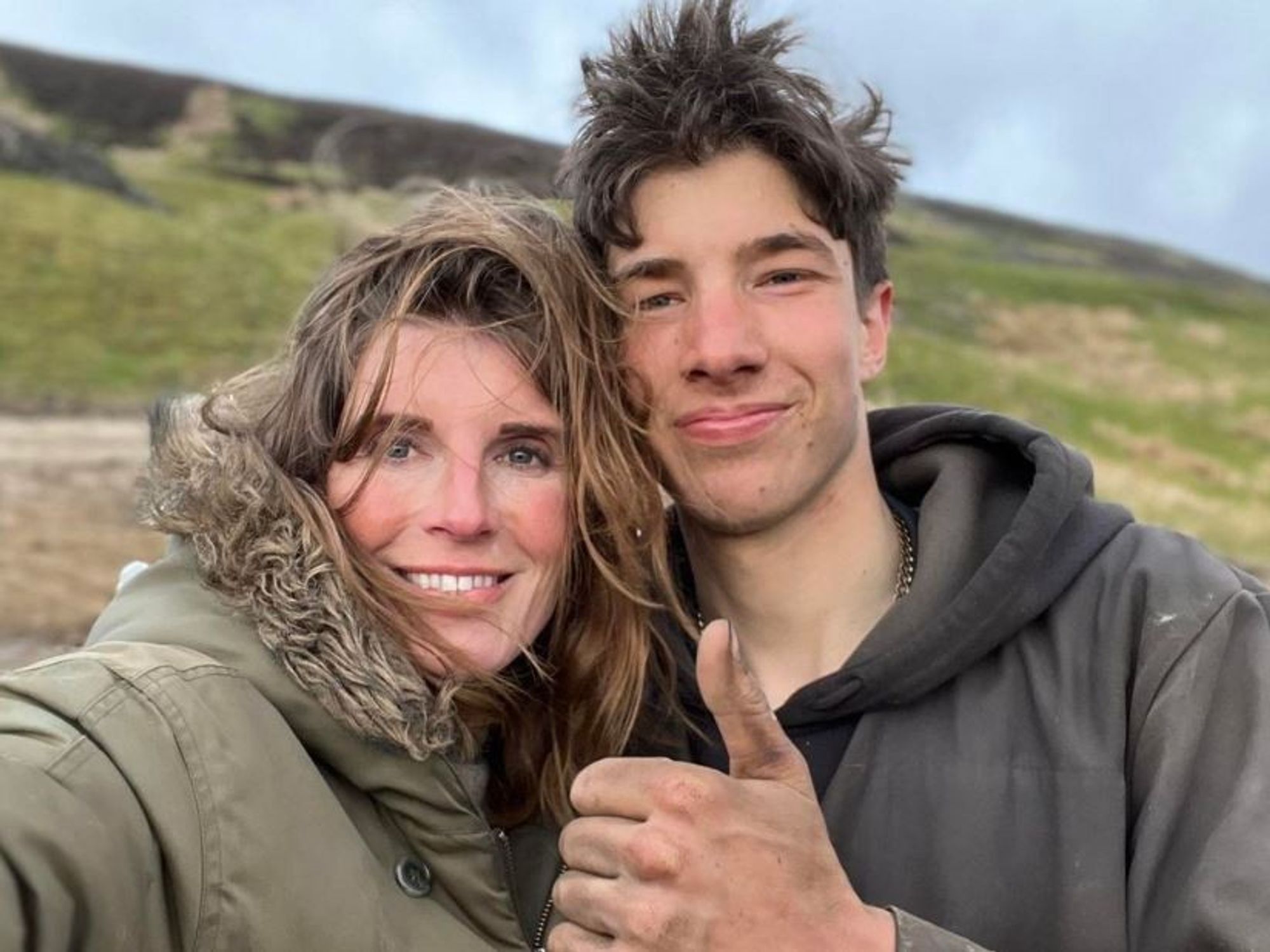 Amanda Owen and son Reuben