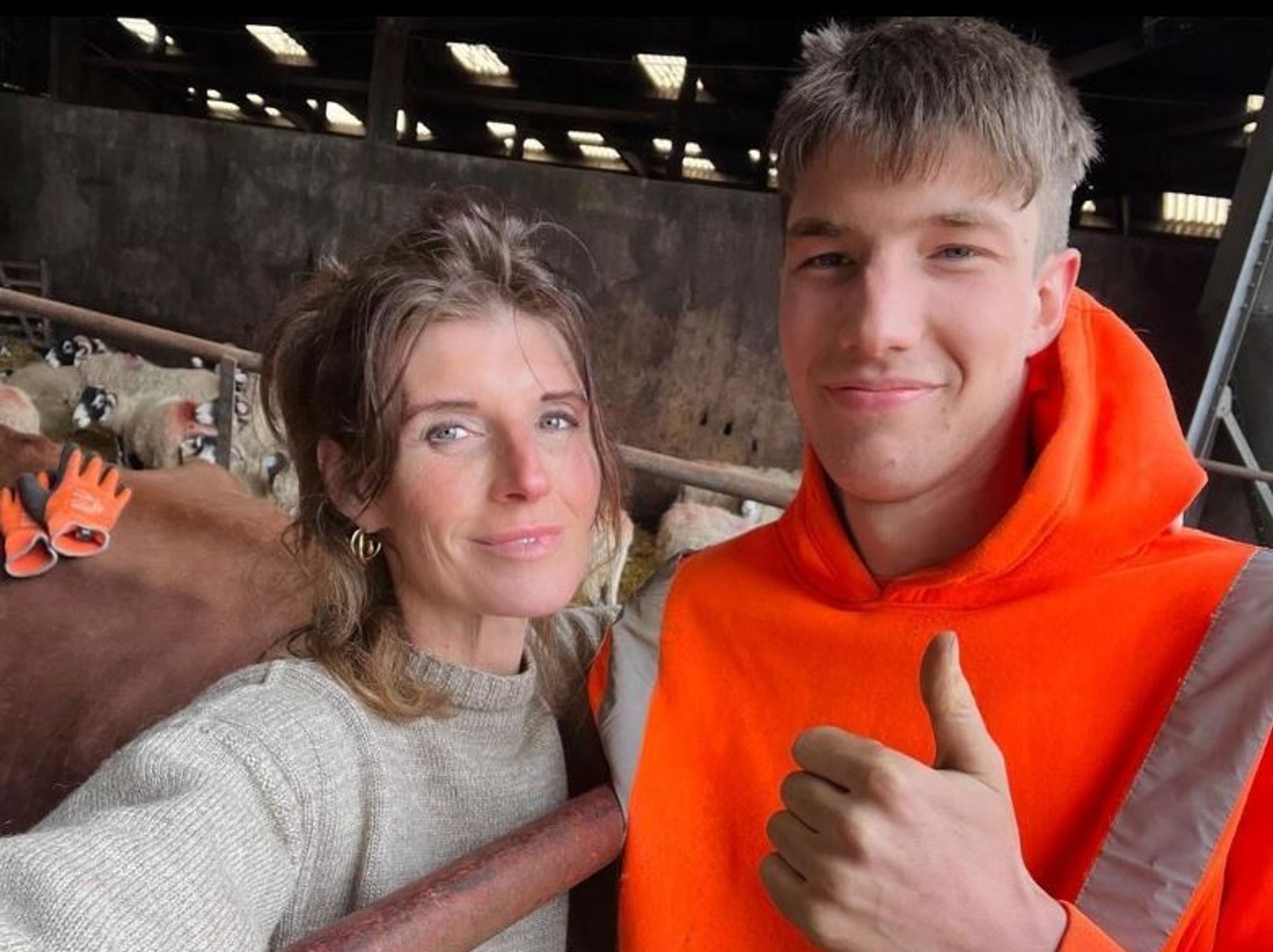 Amanda Owen and son Reuben