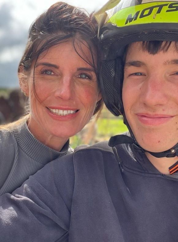 Amanda Owen smiles with son Reuben