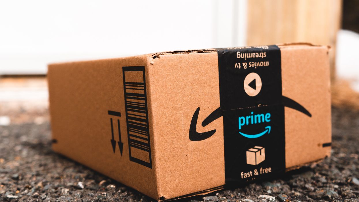 Amazon Prime parcel outside front door