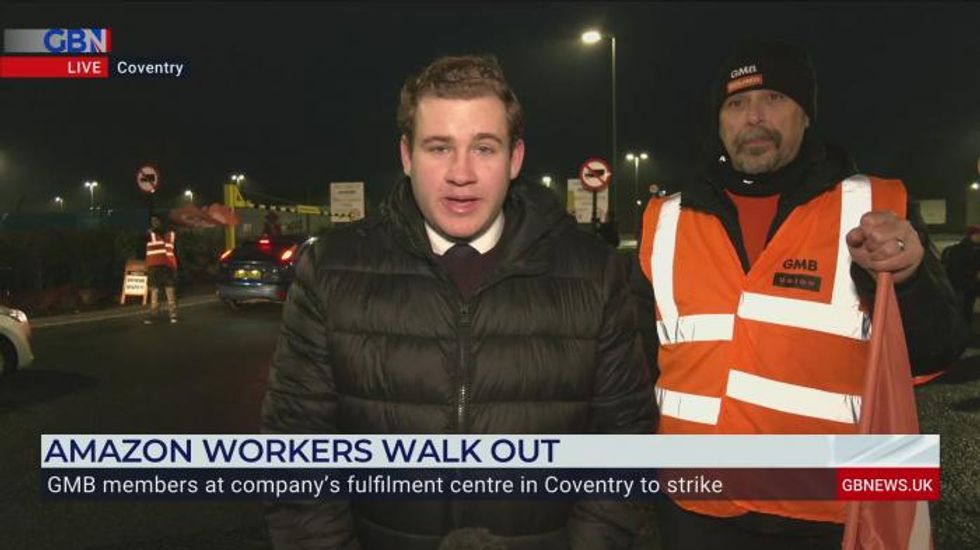 Amazon workers go on STRIKE for first time ever after being offered a 50p an hour pay rise