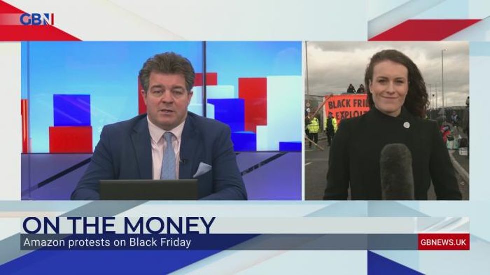 Extinction Rebellion: Police intervene at climate protests outside UK Amazon warehouses on Black Friday