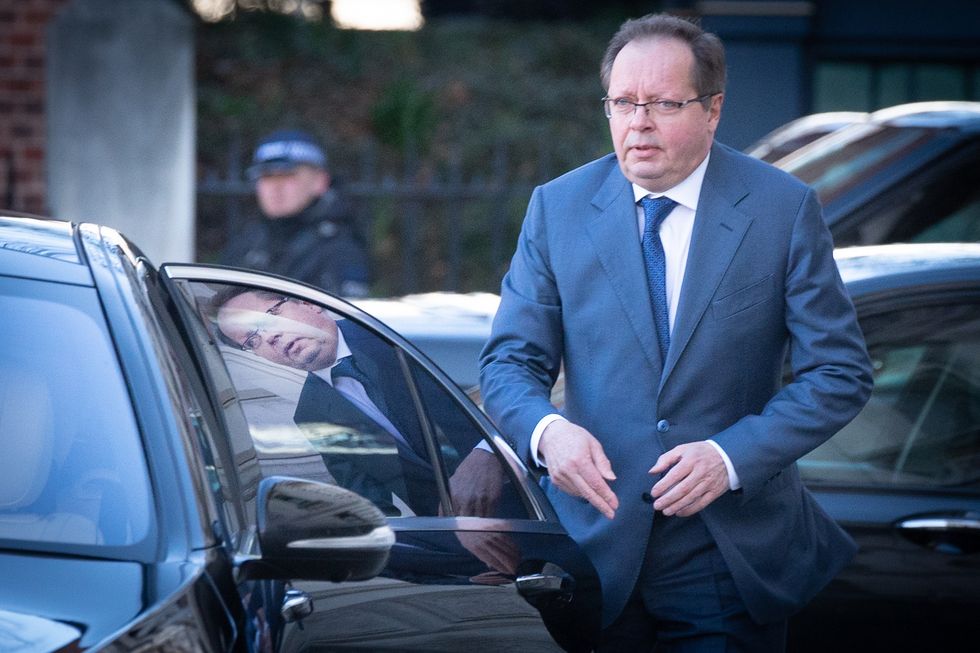 Ambassador of the Russian Federation to the UK Andrei Kelin leaving the Foreign, Commonwealth and Development Office in central London, after being summonsed to a meeting following Russia's invasion of Ukraine. Picture date: Thursday February 24, 2022.