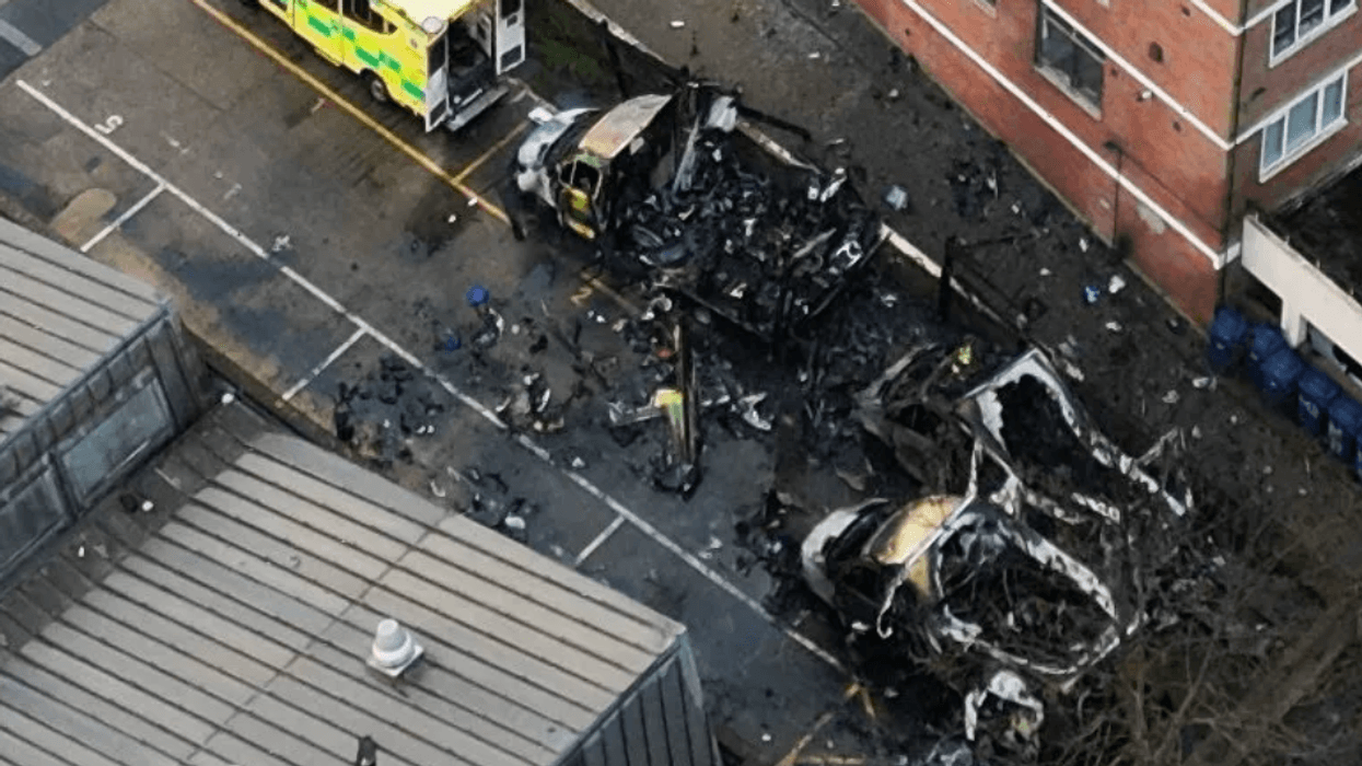 Ambulance service set on fire in Golders Green