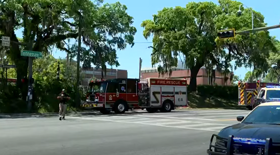 Ambulances, fire trucks and patrol vehicles from multiple law enforcement agencies rushed to the scene