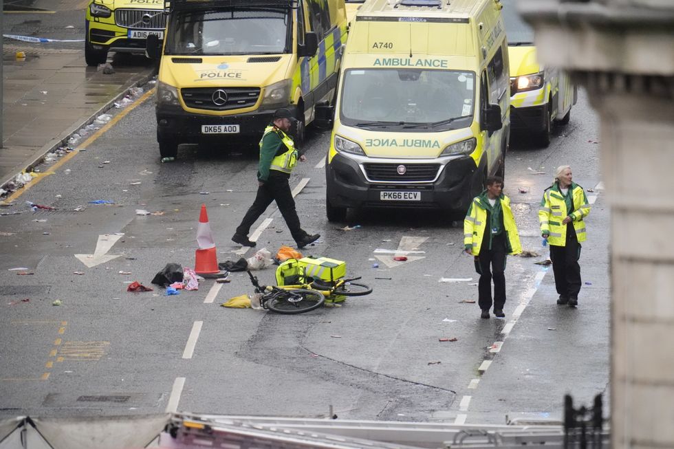 Ambulances on the scene