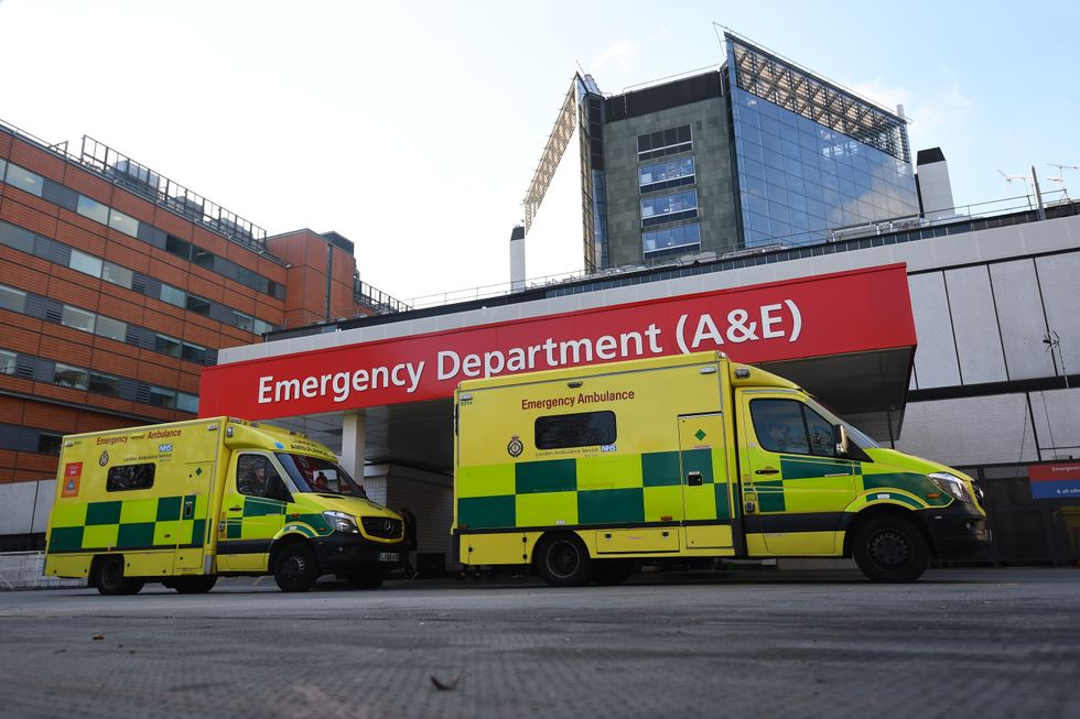 Ambulances outside A&E