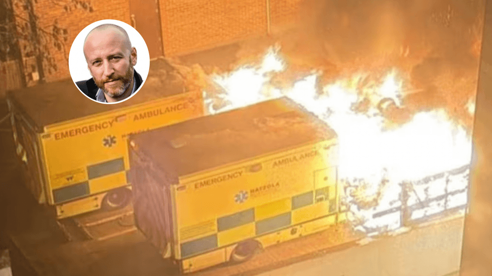 Ambulances set on fire in Golders Green