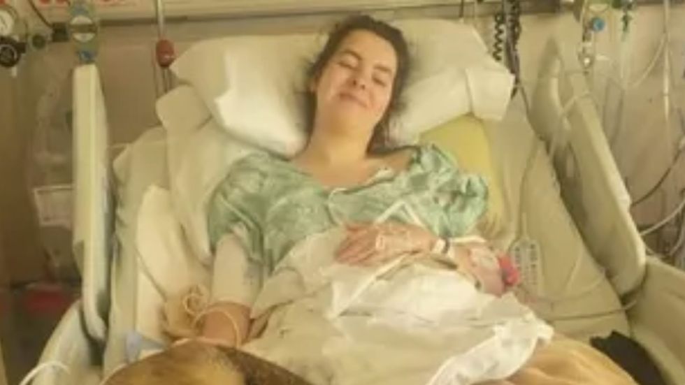 Amelia Dean in hospital