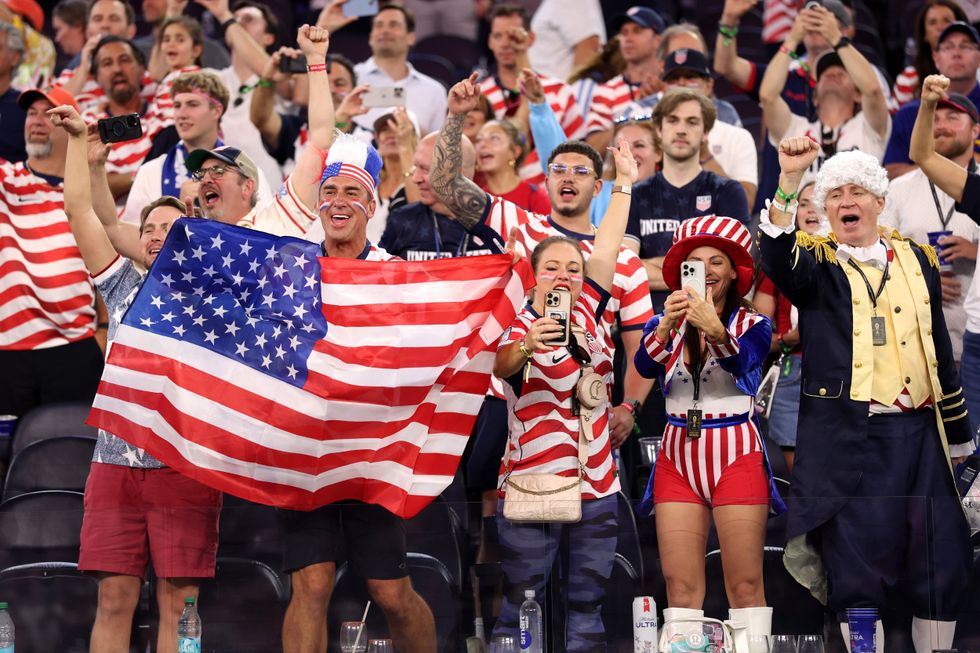 American football fans have found themselves at the centre of a social media debate during the World Cup, with supporters from around the world criticising some of the chants being heard at matches in the United States