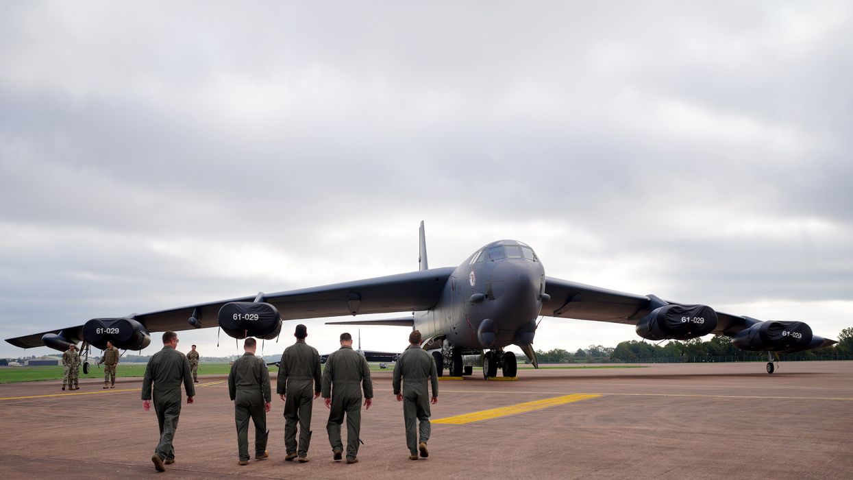 American servicemen on a Nato base