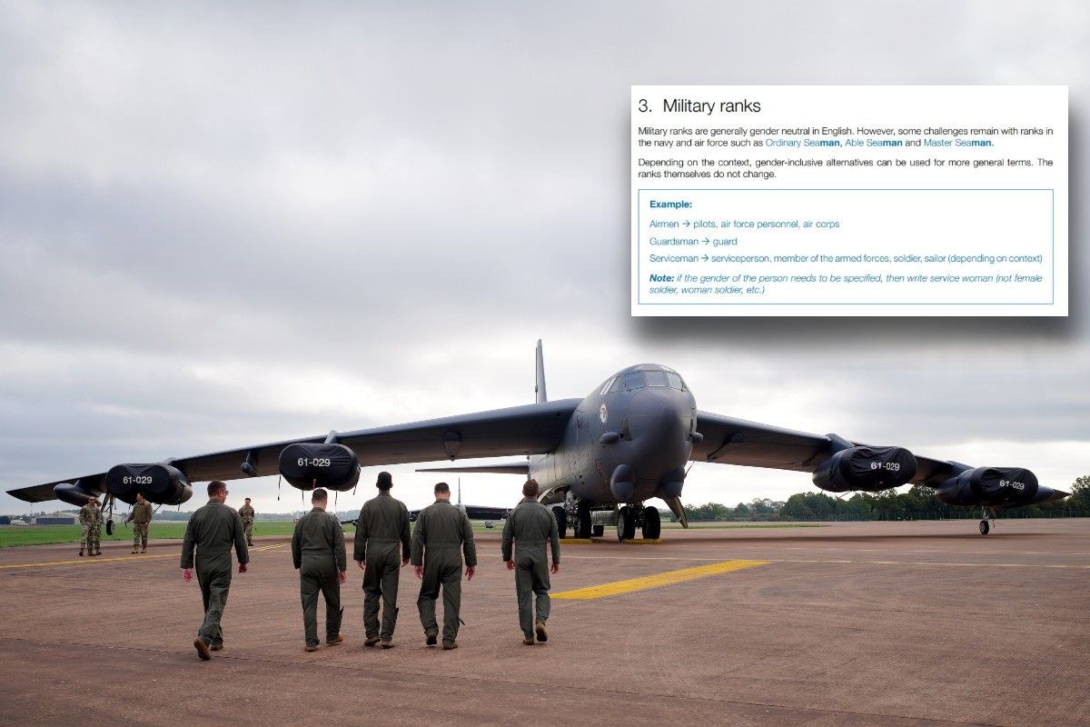 American servicemen on a Nato base